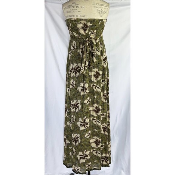 Anthropologie Strapless Floral Maxi Dress By Edme & Esyllte - Picture 5 of 13